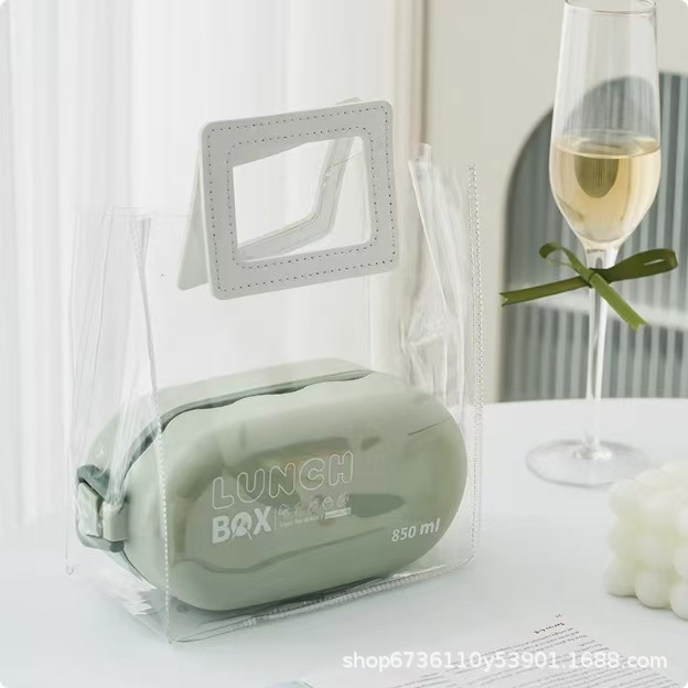 European-style double-layer plastic children's tableware, office worker and student lunch boxes, Japanese microwave oven bento boxes, pp plastic pies pic 9