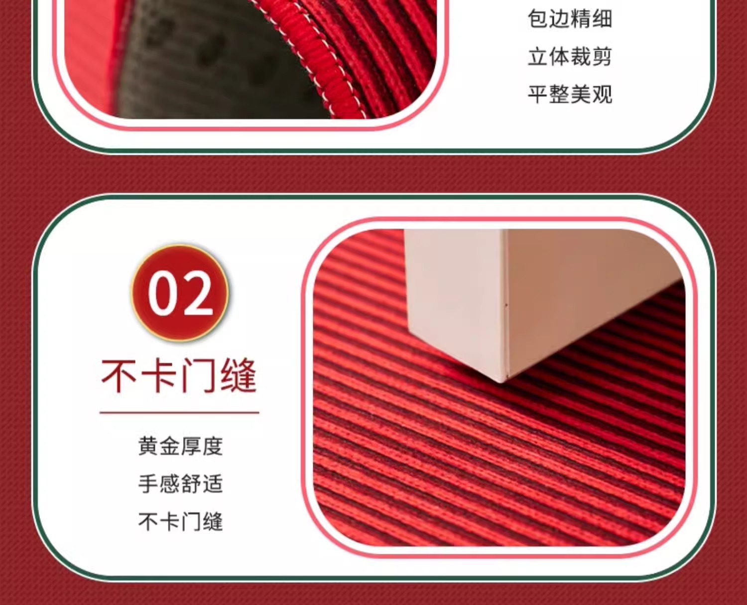 跨境圣诞节水晶绒地毯耐脏易打理客厅大地毯吸水防滑圆形地毯现货蓬松奢华批发仿羊毛中国定制现代阿尔福布拉斯客厅聚酯地毯家居酒详情40