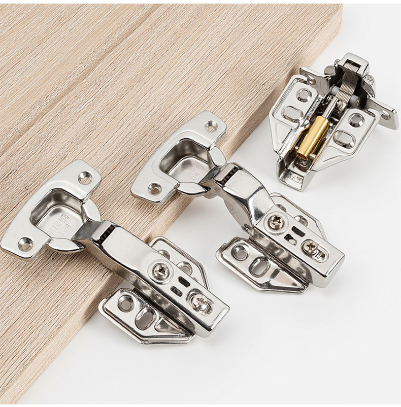 加厚不锈钢铰链静音缓冲橱柜衣柜柜门飞机合页液压弹簧折页批发详情30