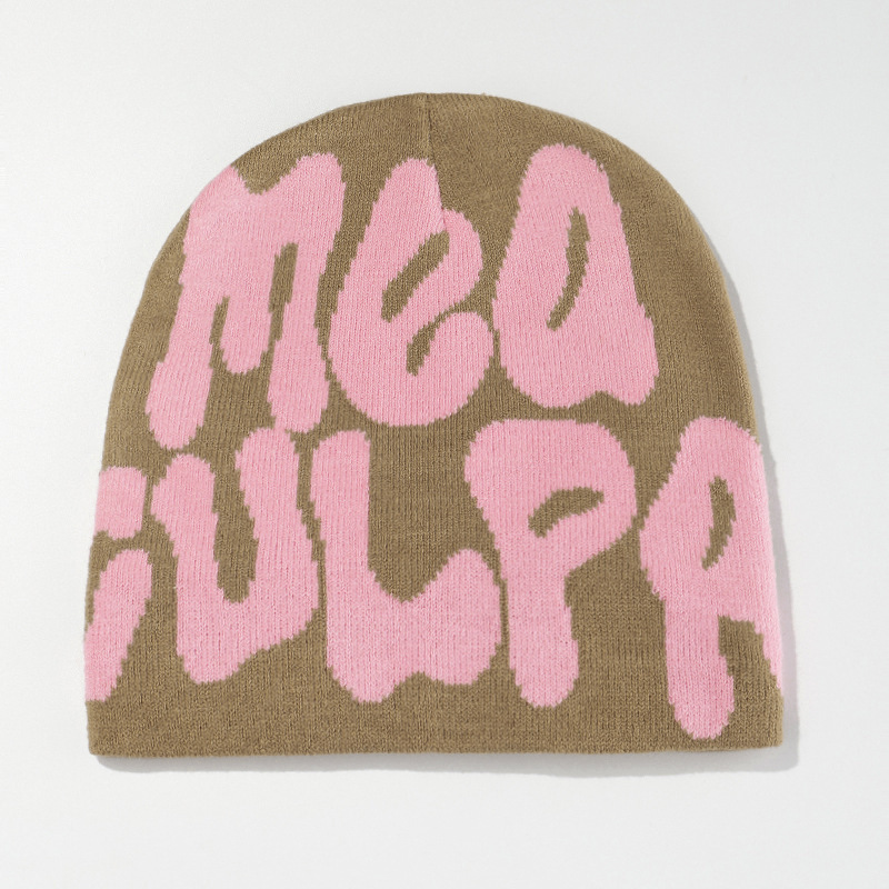 Amazon cross-border bestsellers: knitted hats for men and women, jacquard hats, popular hats from Europe and America, hip-hop hats, letter hats, AliExpress from Europe and America pic 21
