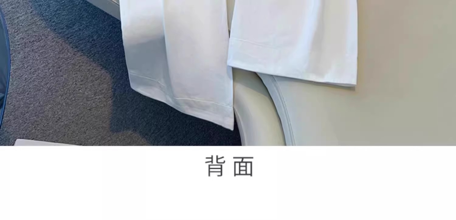 卡其色宽松阔腿裤女2025秋季新款小个子休闲裤显瘦九分直筒裤子女详情16