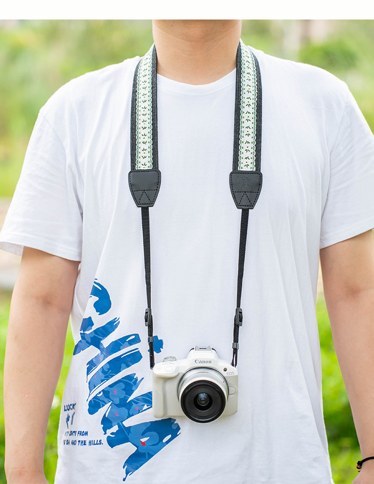 Camera shoulder straps for mirrorless cameras are suitable for SONY zve10 neck straps, Canon r50 straps, Fujifilm xt50 straps, and Nikon z30 straps pic 12
