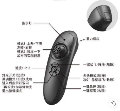 跨境热销遥控泡沫飞机无人机悬浮重力感应定高翻滚特技充电款耐摔详情44