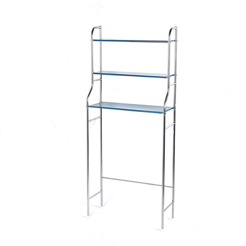 Customized bathroom floor shelves, washing machine washbasin storage racks, toilet washroom no need for drilling pic 4