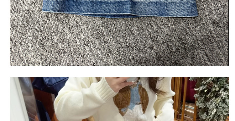 PL blue jeans for men and women, high-waisted loose, casual, versatile, wide-leg trousers with patch pockets, European and American style 2026 new style pic 26