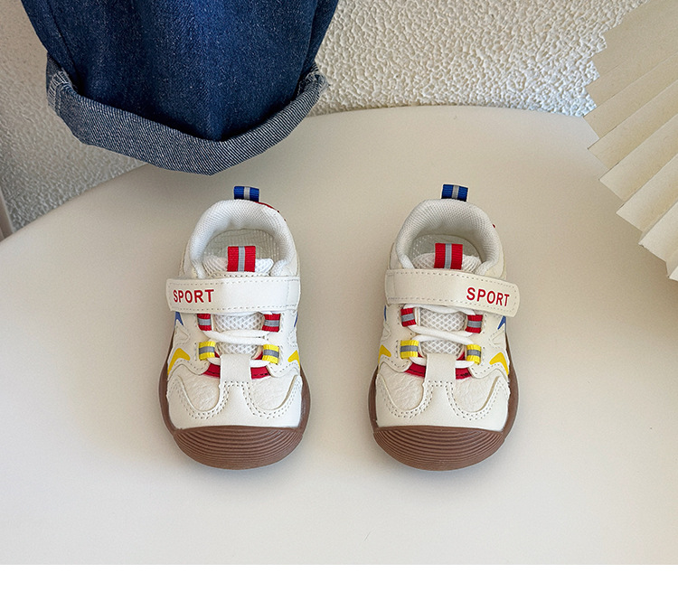 宝宝学步鞋0-3岁秋季新款婴幼儿皮面防滑运动鞋男女童机能鞋代发详情11
