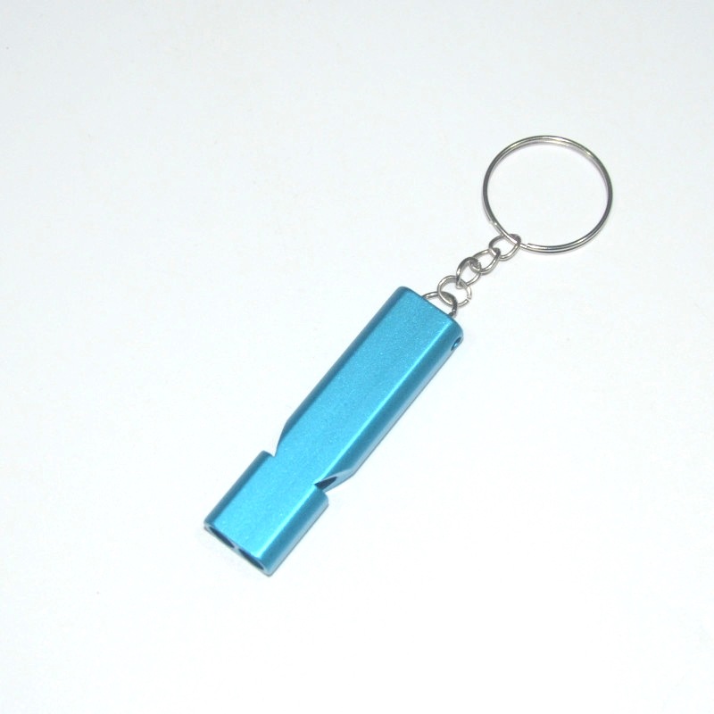 EDC portable outdoor equipment survival blast whistle, dual-tube resonance high-frequency aluminum alloy whistle, dual-frequency whistle pic 9