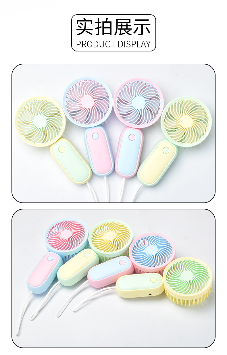 New mini lanyard small fan, usb charging electric fan, portable silent handheld fan, gift wholesale pic 12
