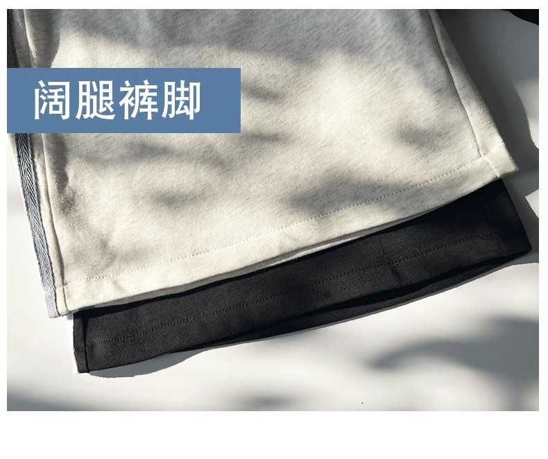 运动短裤女夏季薄款五分宽松直筒高腰阔腿显瘦纯棉跑步休闲裤详情11