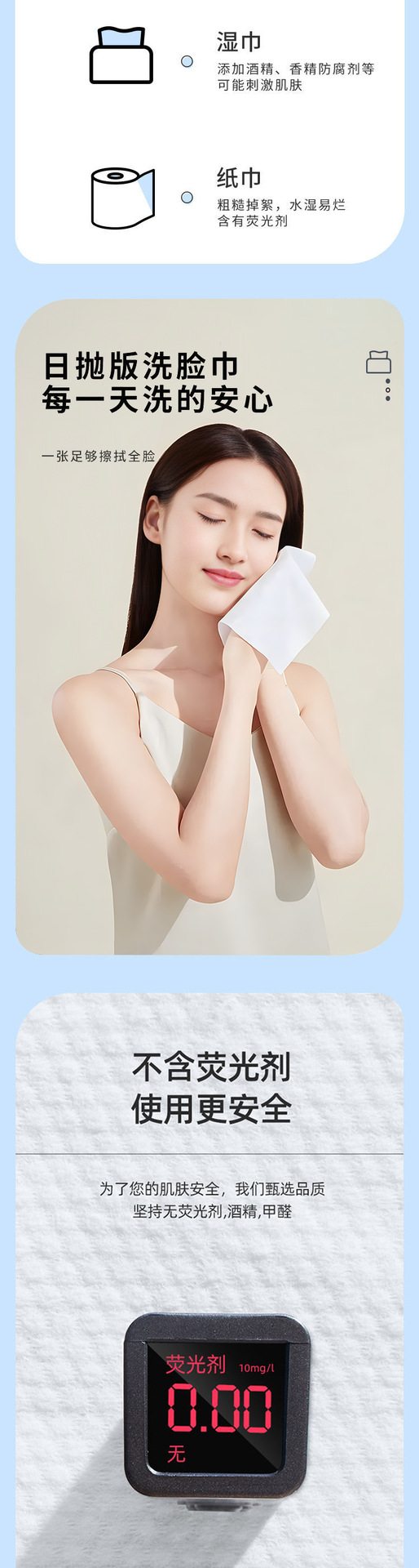 Pull-out pure cotton thickened disposable face towel, dry and wet dual-purpose cotton soft towel, face towel, cleansing towel for hair delivery pic 4