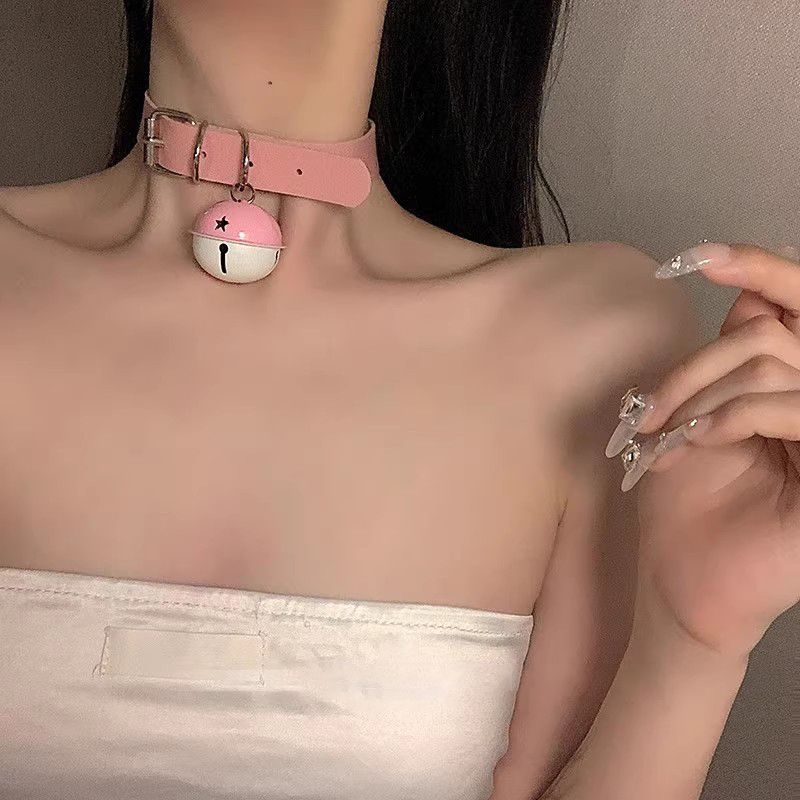 项圈女铃铛choker高级感女朋友牵引绳脖环项圈女颈环情侣锁骨链详情6