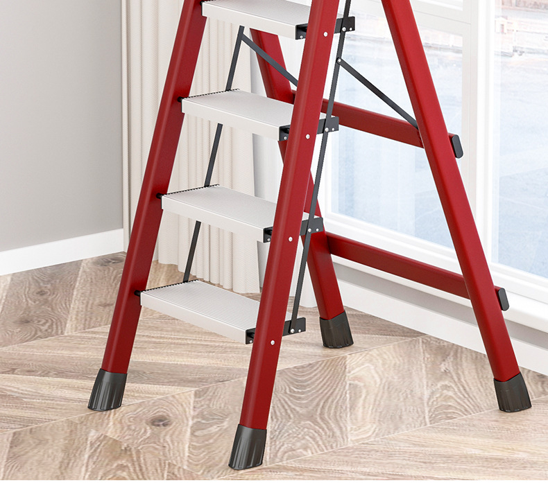 家用折叠梯室内加厚人字梯多功能楼梯铝合金踏板四五步梯登高梯子详情2