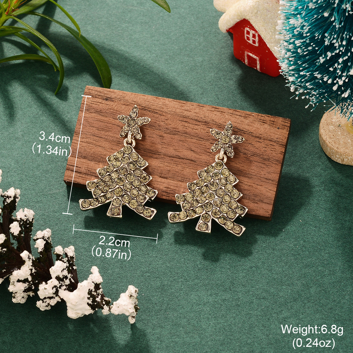Christmas-themed earrings, fashionable, creative and exquisite, new European and American style, simple and light luxury, autumn and winter earrings wholesale pic 24