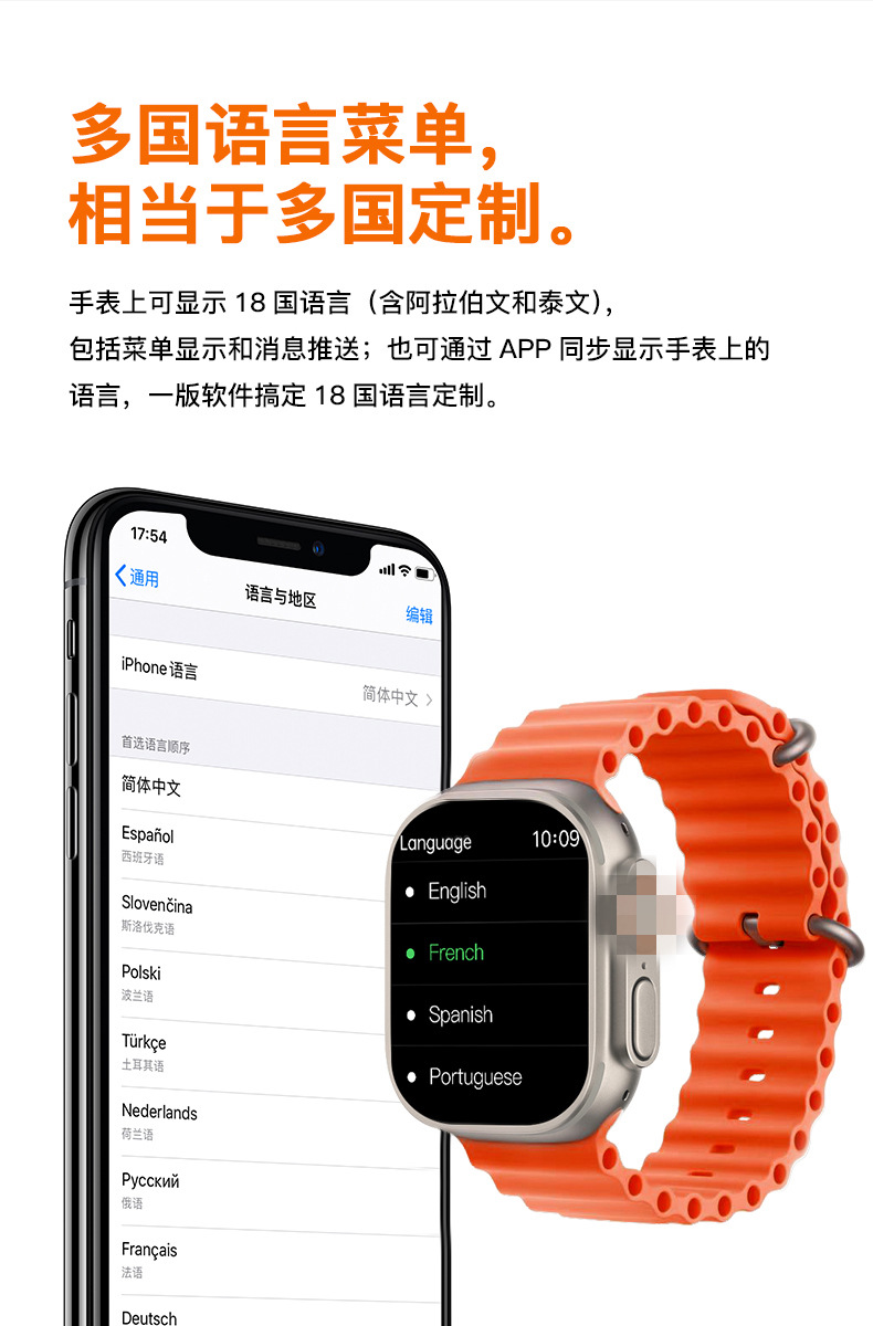 2024华强北s9ultra2智能手表蓝牙通话心率血压跨境男士运动手表详情17