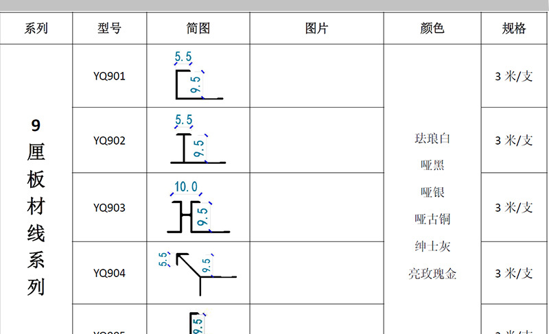 绿生装饰   铝合金收边条卡8.3CM工字线护墙板工字条金属卡条灯带装饰线碳晶板木饰面收口条  绿生装饰新材料详情17
