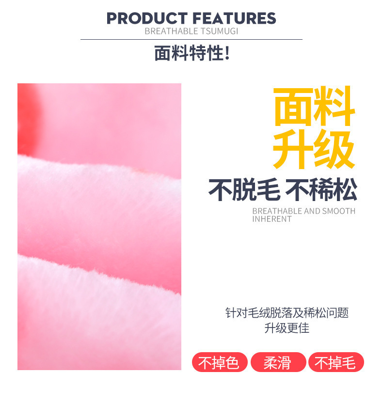 女童睡衣长袖法兰绒儿童睡衣秋冬珊瑚绒男童宝宝小孩家居服套装详情35