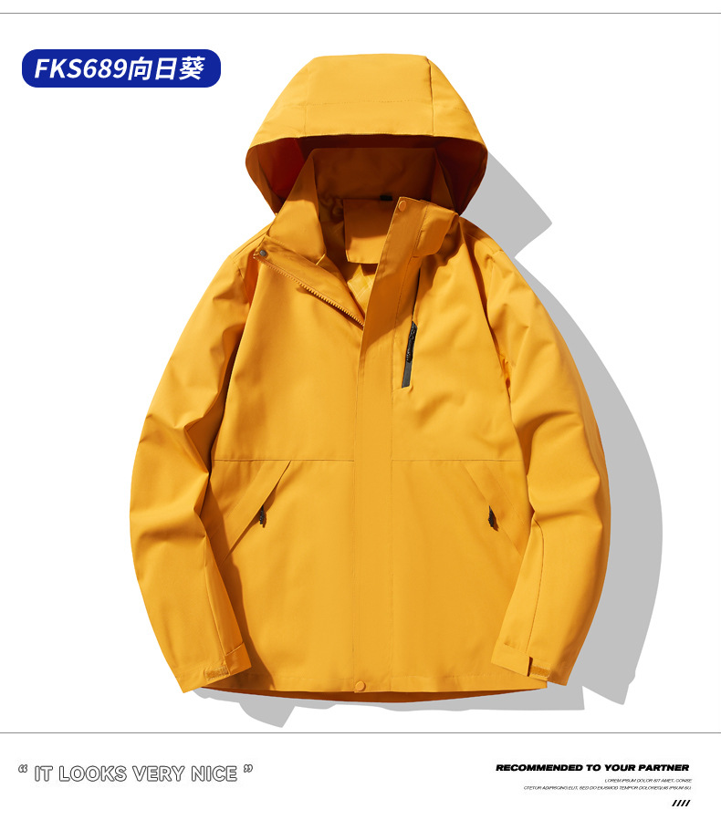 windproof waterproof casual detachable hooded outdoor suit pic 34