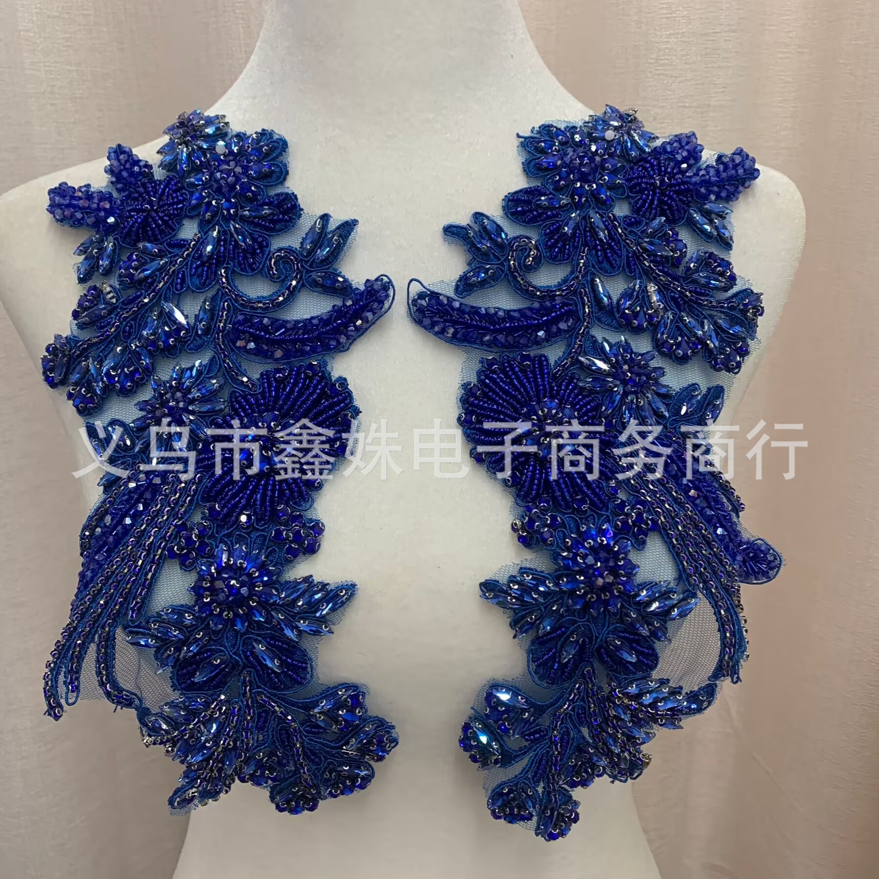 全新手工麦穗钉珠钉钻珠绣服装配饰详情3