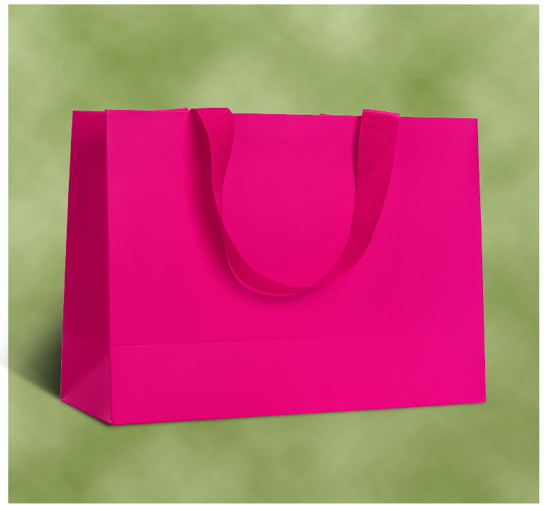 内嵌现货纸袋高档手提袋加厚白卡礼品购物袋服装包装袋外贸袋子详情14