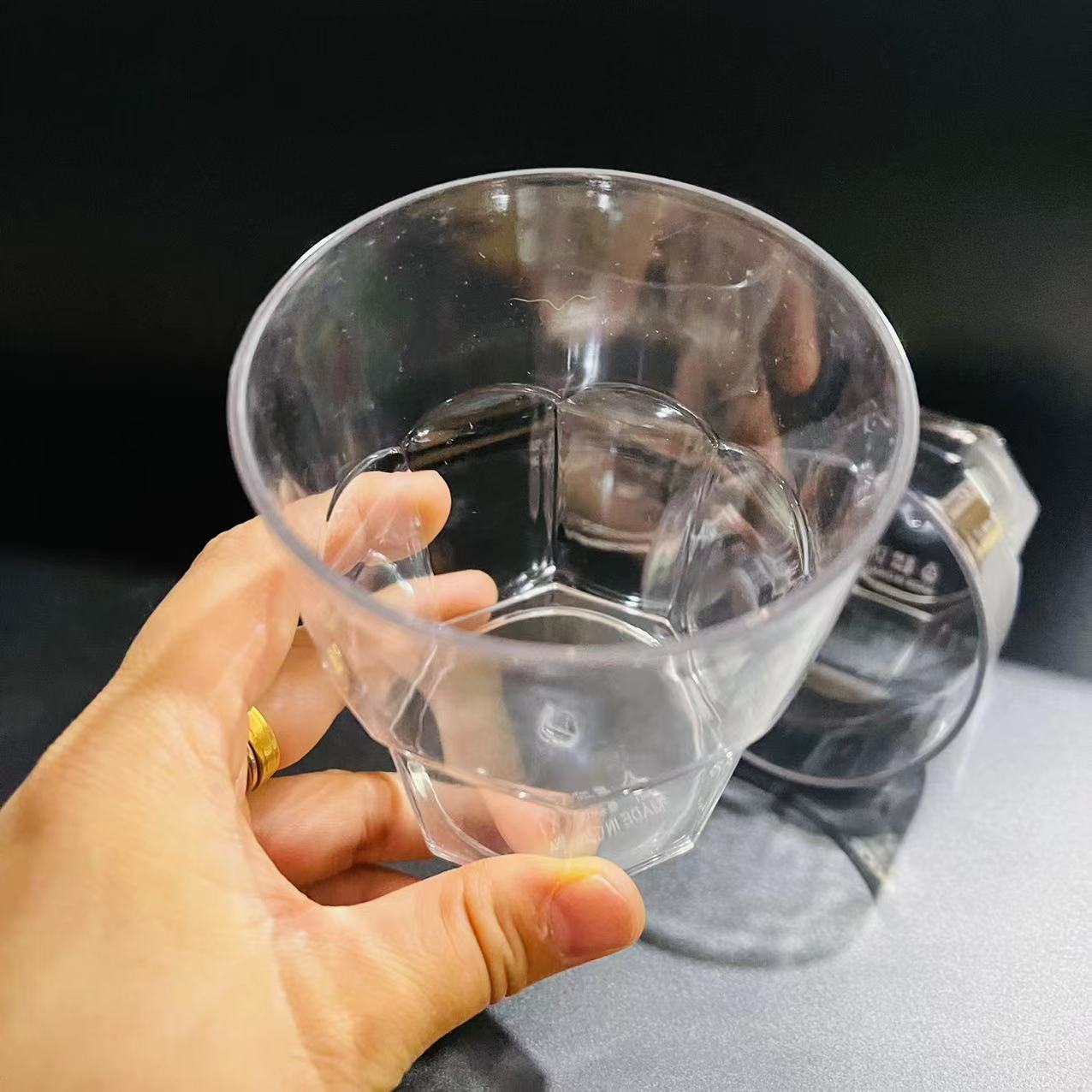 【 Zone 2-6 】 Octagonal cup 420 yuan per piece, octagonal cup, PET transparent cup, plastic cup, KTV bar, anti-drop creative plastic water cup, wholesale 1 yuan pic 6