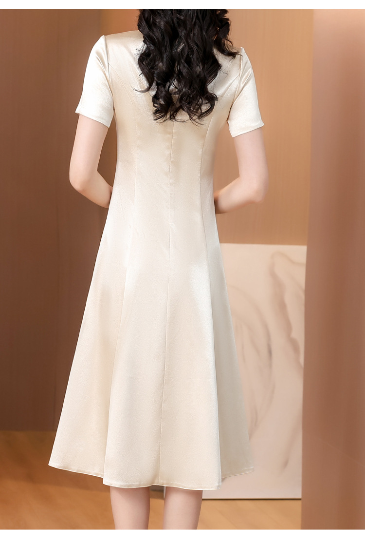 New Chinese-style elegant wedding dress for Grandma Xi, cheongsam dress, 2025 new style elegant mom dress pic 16