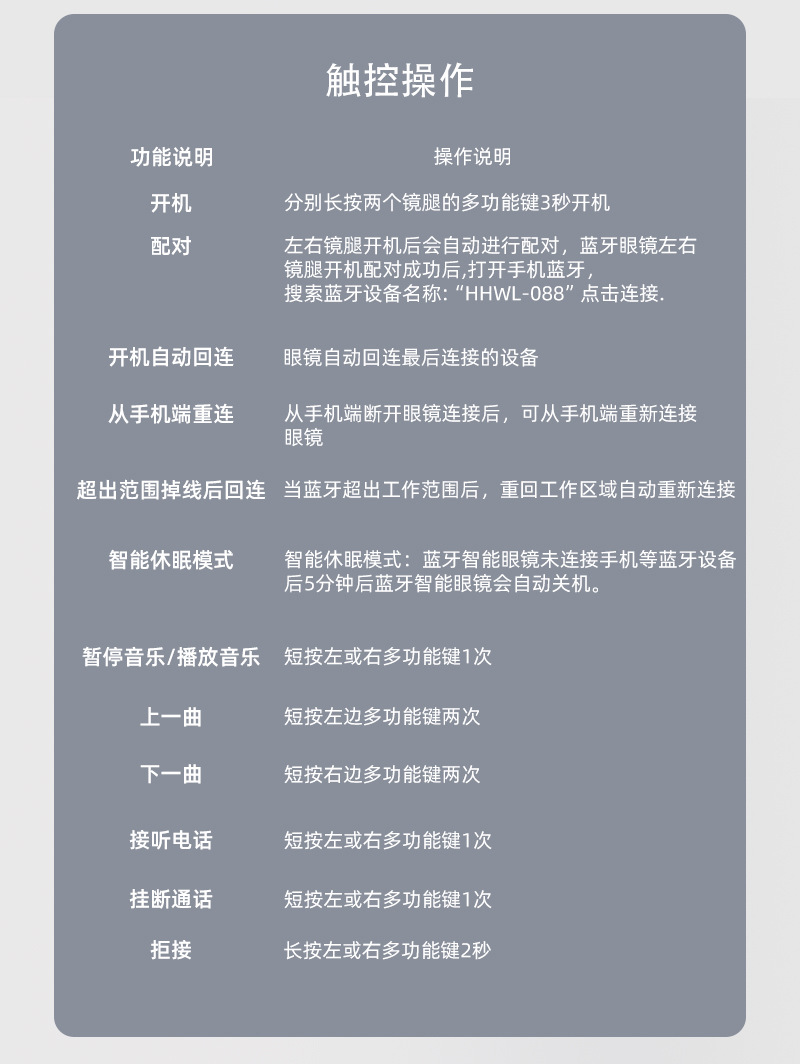 源头厂家ai智能眼镜蓝牙翻译通话会议穿戴分销代发轻便AI眼镜详情20
