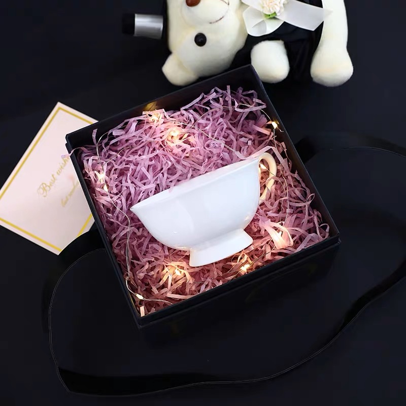 High-end multi-color solid color raffia grass chicken nest grass shredded paper thread decorative filling, raffia grass thread creative decoration pic 8