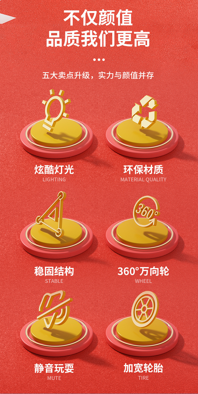 儿童滑行车1-3岁小孩婴儿学步车四轮溜溜车适合男女宝宝宝滑步车详情2