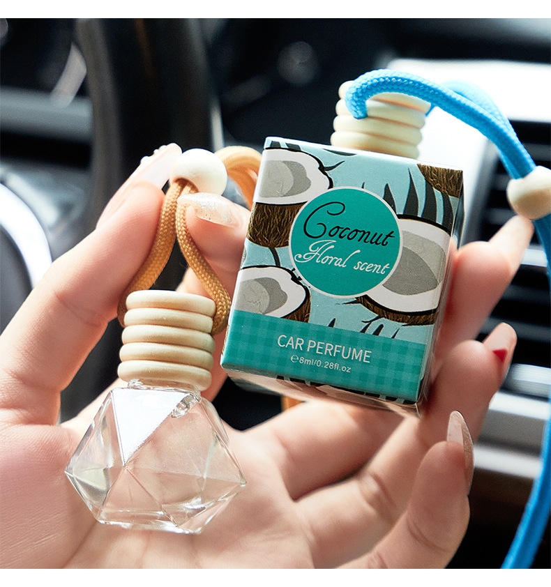 跨境专供FORMBO车载挂绳香水瓶汽车用除异味香薰挂件饰品香水批发详情9