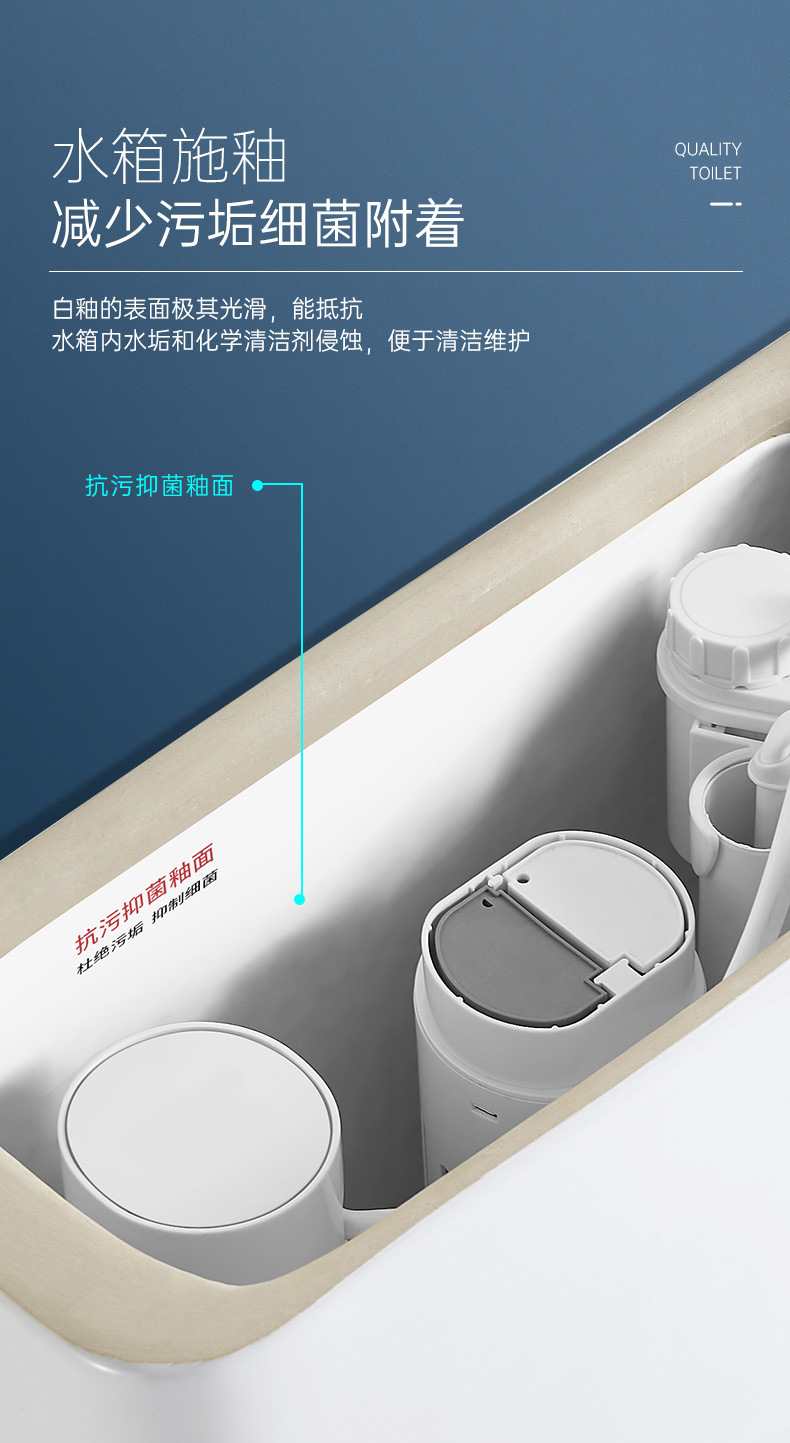 8128防溅水冻裂卫浴家用抽水马桶座便器洁具批发酒店工程坐便器详情3