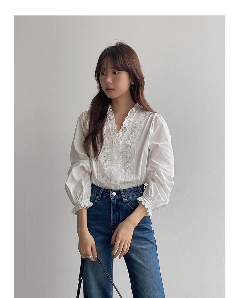 【90s Retro Horn 】 Ge Ming High-waisted slightly flared jeans for Women 2025 Spring New floor-length Pants R155H pic 49