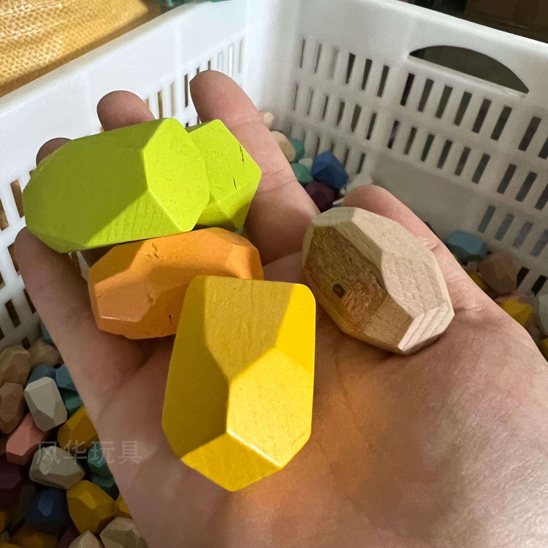 Flawed Stone stacking puzzle, colorful building blocks, Stone stacking, Jenga toy figurines, training boys and girls, stones pic 1