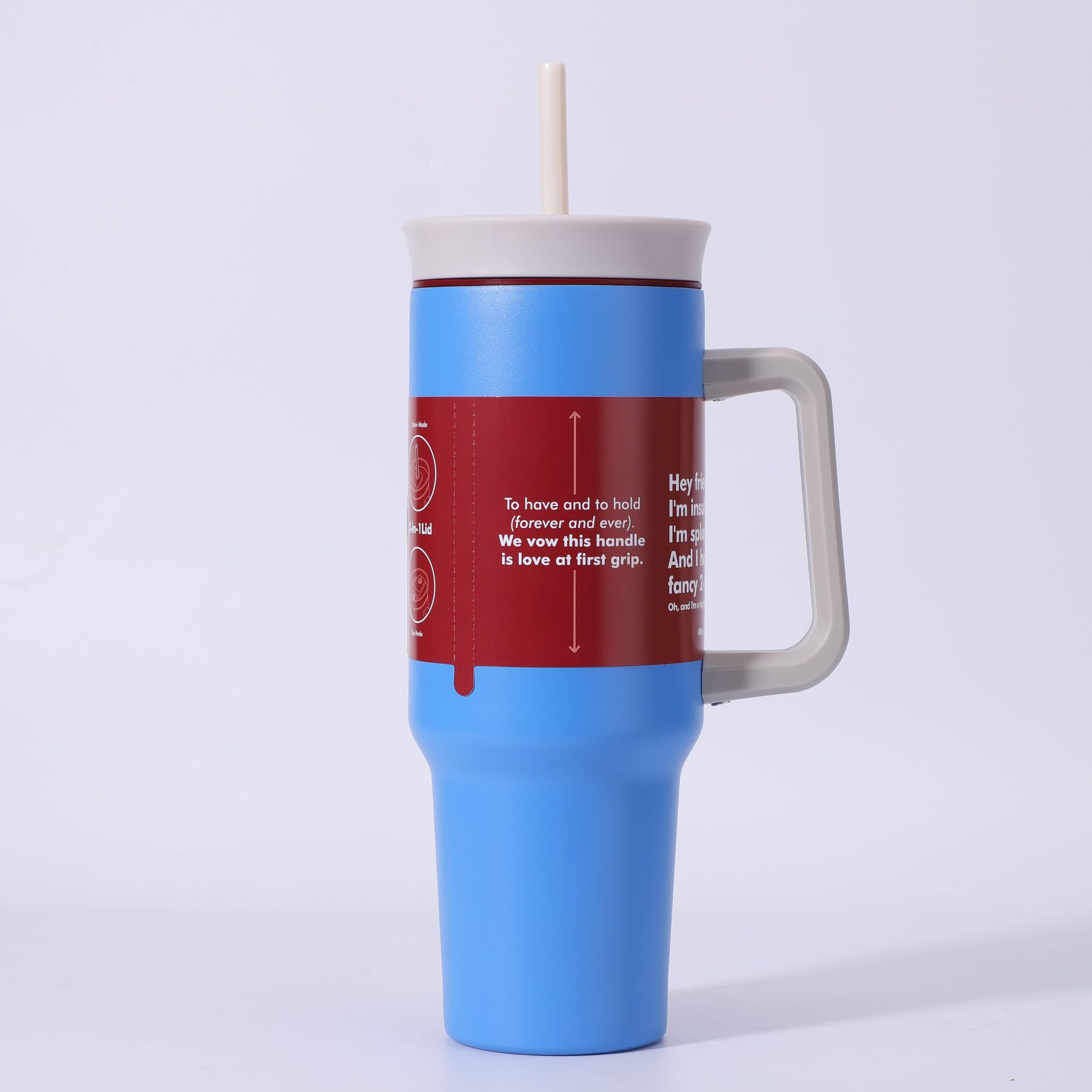 New cross-border 304 stainless steel ice cup, high appearance level, simple insulated water bottle, outdoor portable large-capacity water cup pic 7