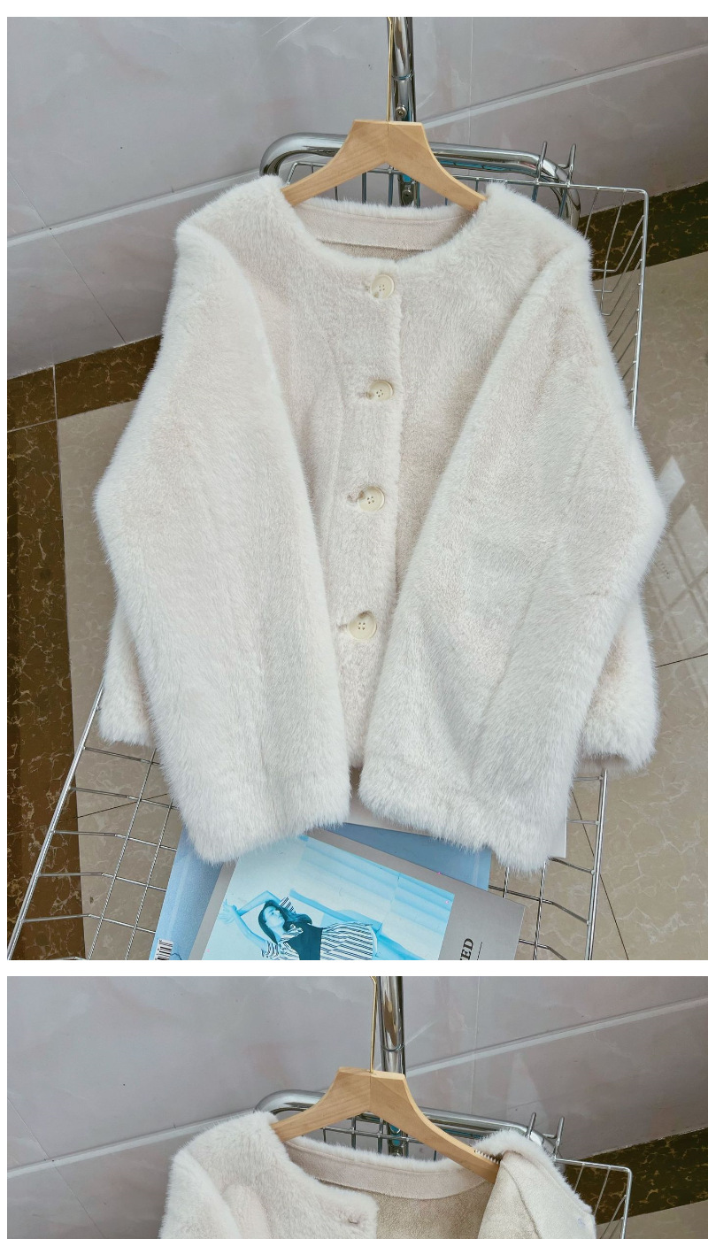 秋冬短款貂仿皮草外套女2025小个子丹麦气质新款名媛海宁貂皮大衣详情4