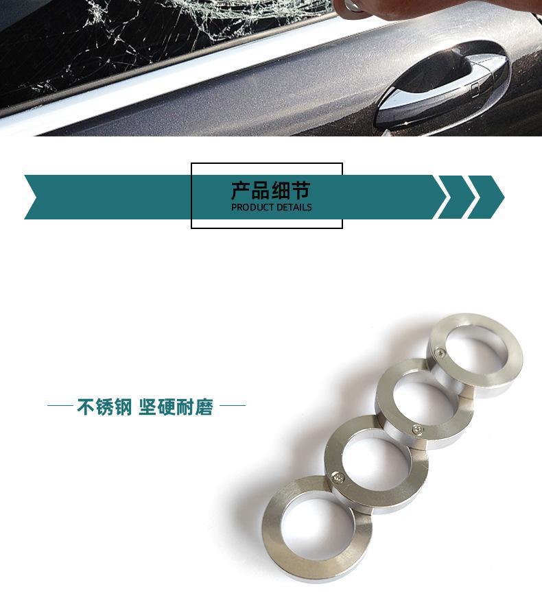 跨境爆款防身戒指HARDSELFDEFENSERING不锈钢折叠防身指环戒指edc详情4