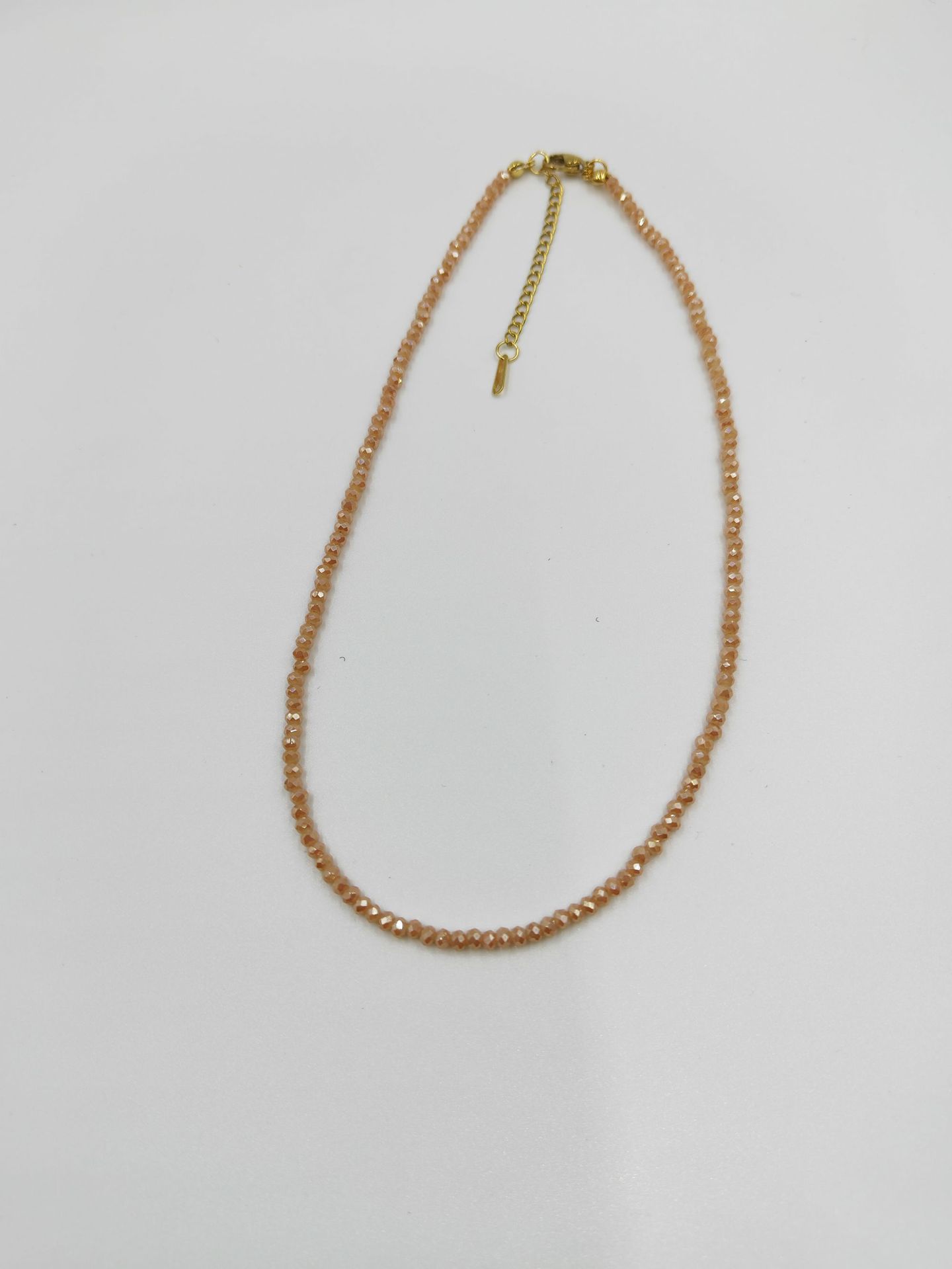 Korean-style exquisite and fashionable glass crystal necklace, versatile and elegant collarbone chain, light luxury necklace factory wholesale pic 8