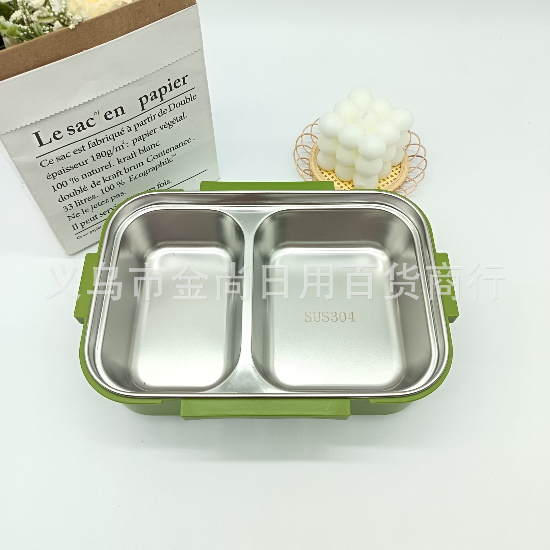 2025 nuevo estilo simple y exquisito estudiante trabajador de oficina caja de almuerzo portátil de acero inoxidable para niños portátil caja de comida bento dividido pic 4