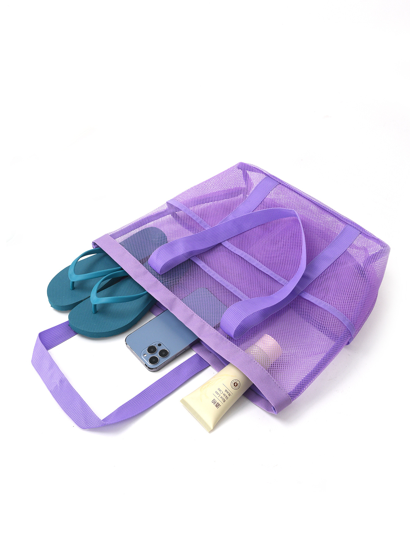 沙滩包大容量玩具网眼游泳包多功能旅行手提单肩沙滩袋泳衣收纳包详情17