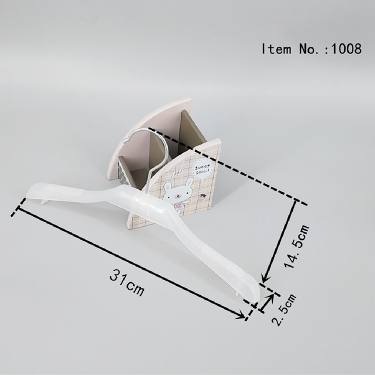 厂家直销白色衣架防滑塑料加厚家用无痕晾衣架详情7