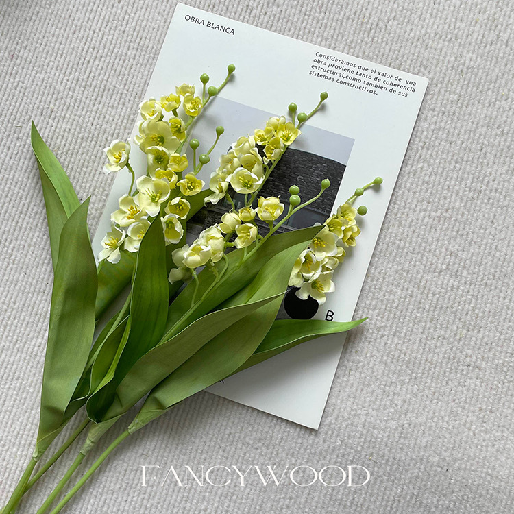 小清新ins风仿真花铃兰花插花手捧花材婚庆风铃假花家居餐桌绢花详情20