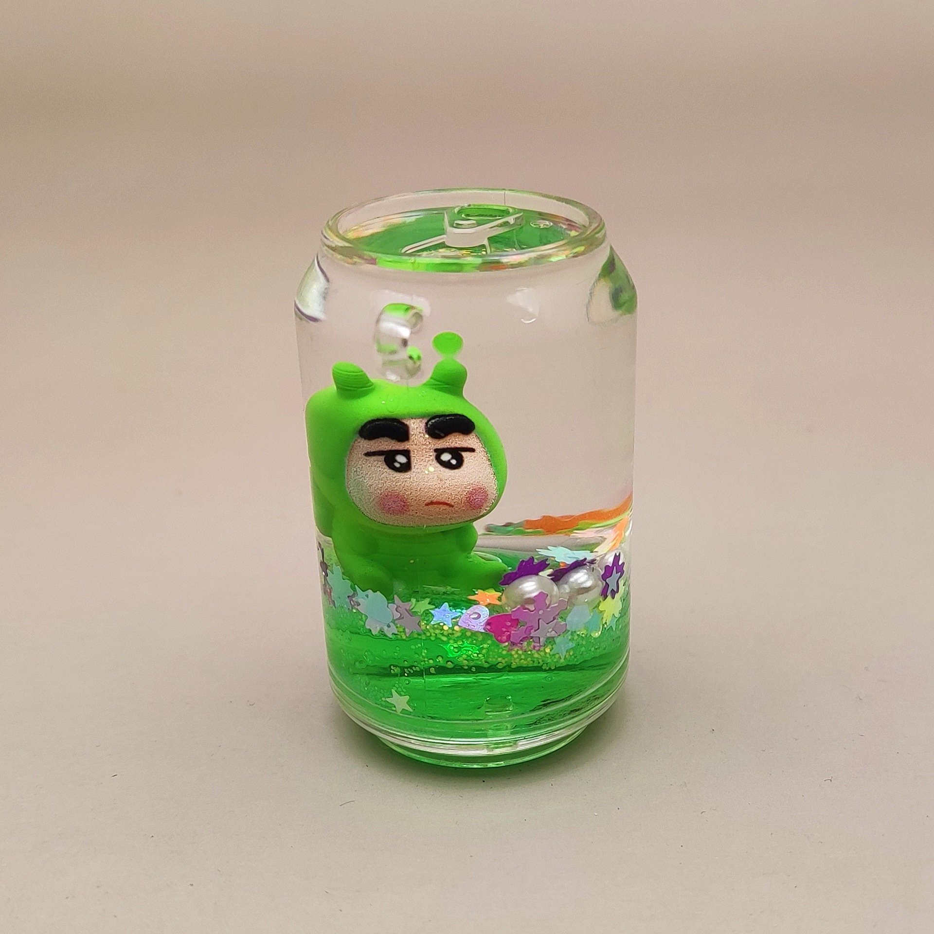 创意亚克力入油流沙瓶卡通系列钥匙扣汽车配饰桌面摆件饰品详情5