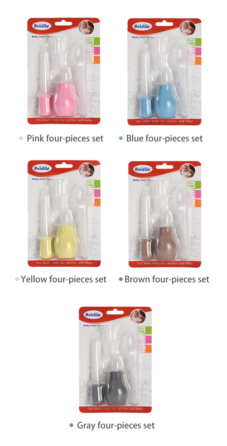 New anti-backflow nasal aspirator and drug feeder set, baby nasal discharge cleaner, nasal drip tube, drug feeder factory wholesale pic 11