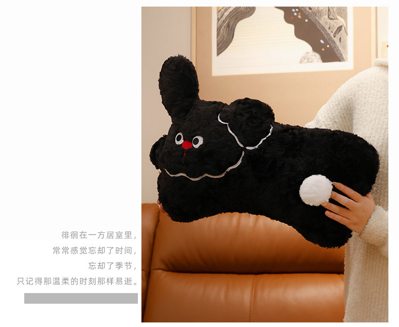 Creative Dudu dog throw pillows, cute puppy plush toys, sofa cushions, soothing dolls, living room decoration gifts pic 15