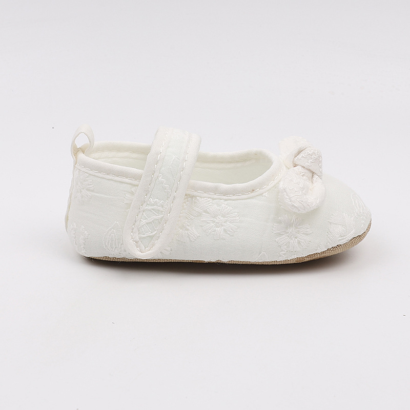 春秋婴儿宝宝蕾丝公主鞋0-1岁学步彩棉新生儿百天周岁布鞋不掉鞋详情14