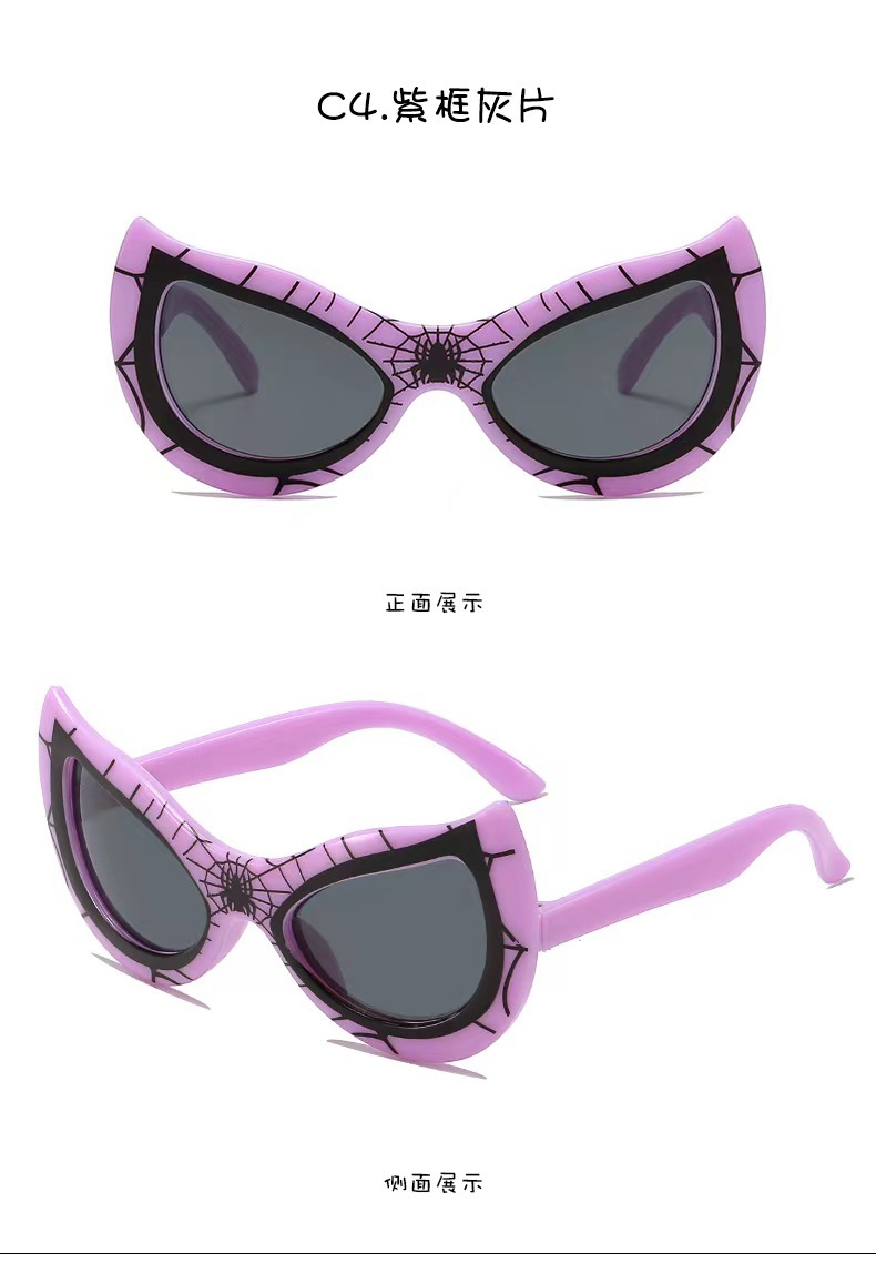 宝宝太阳镜防紫外卡通可爱眼镜蜘蛛侠儿童遮阳镜男童潮酷时尚眼镜详情15