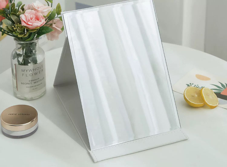 镜子化妆镜折叠台式便携随身高清学生宿舍公主女大小号桌面梳妆镜详情10