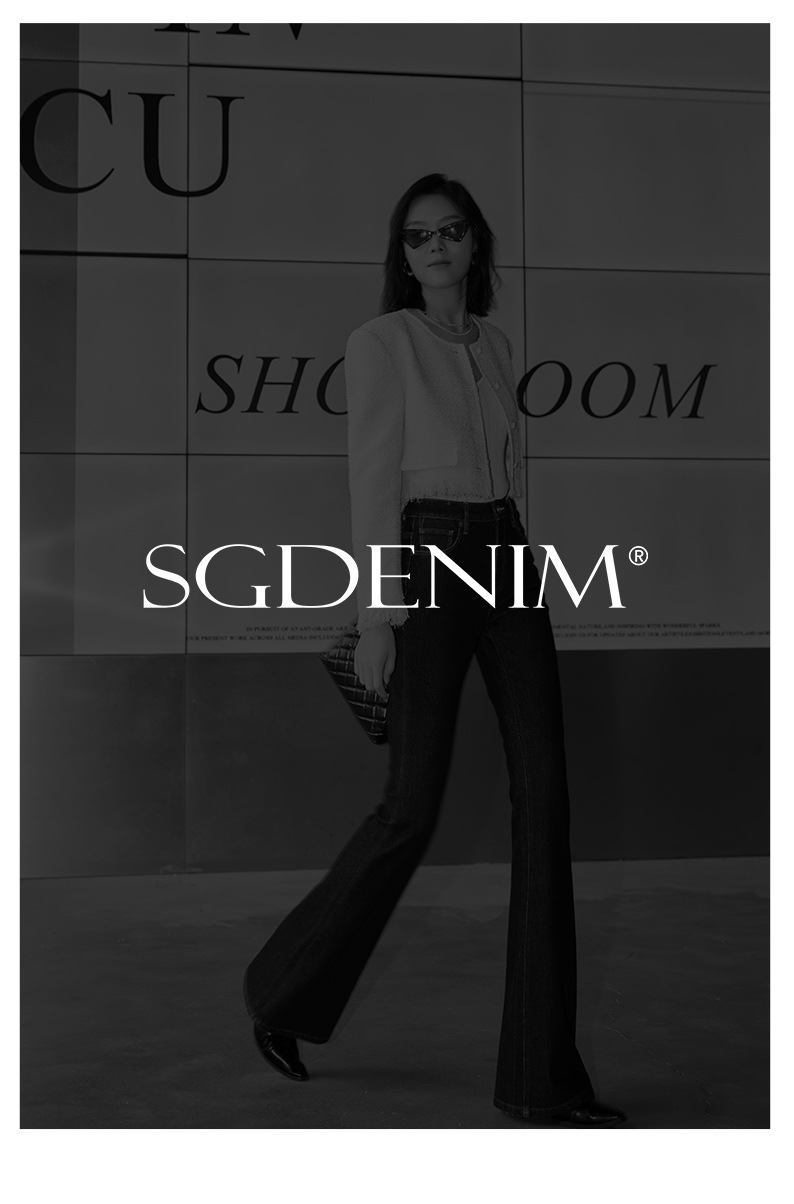 加绒/黑色高腰微喇叭牛仔裤女Jeans 巨显瘦纯紧身提臀25秋冬新款详情24