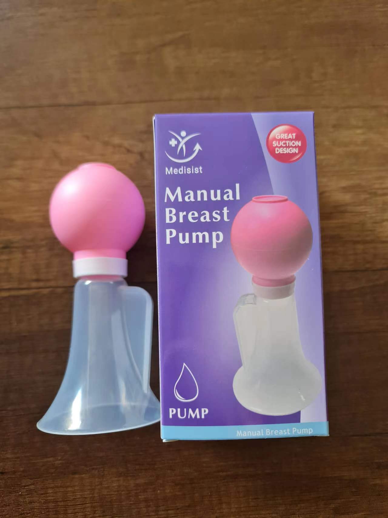 跨境专供简易吸奶器手动吸奶器家用一字型简易吸奶器便携式开奶器详情6