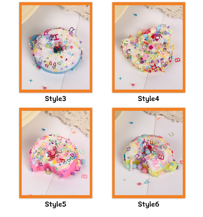 跨境解压华夫饼捏捏乐玩具甜甜圈慢回弹可爱闪亮儿童减压玩具详情9