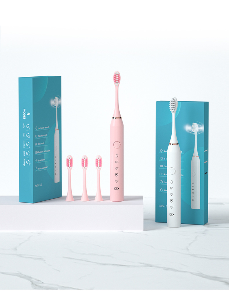 Yuan Tou Factory cross-border electric toothbrush for adults, fully automatic charging type for both men and women, student couple set with soft bristles pic 16